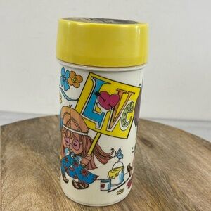 Vintage 70’s Aladdin Hippie Flower Girl Thermos